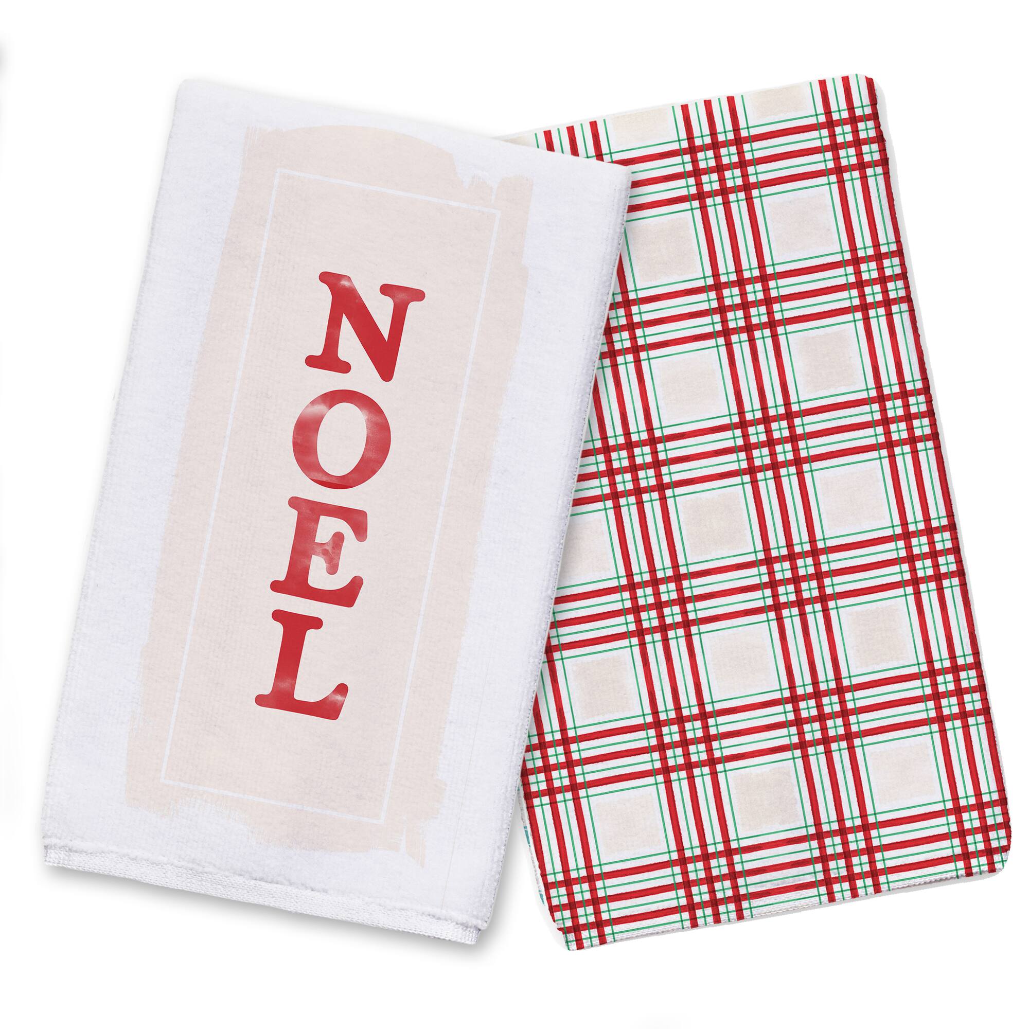 Noel On Cream Tea Towel Set